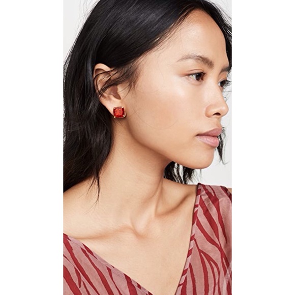 KATE SPADE • Red Glitter & Glee Earrings - Picture 2 of 4